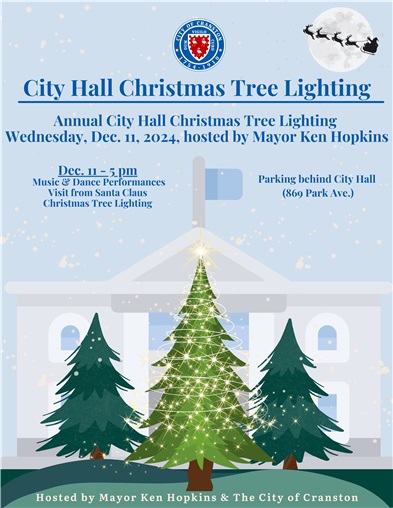 City Hall Christmas Tree Lighting, Santa Visit - Dec. 11, 2024